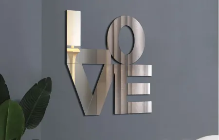 Love Mirror in Mirrored by Meridian Furniture