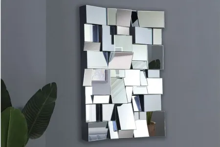 Action Mirror in Mirrored by Meridian Furniture