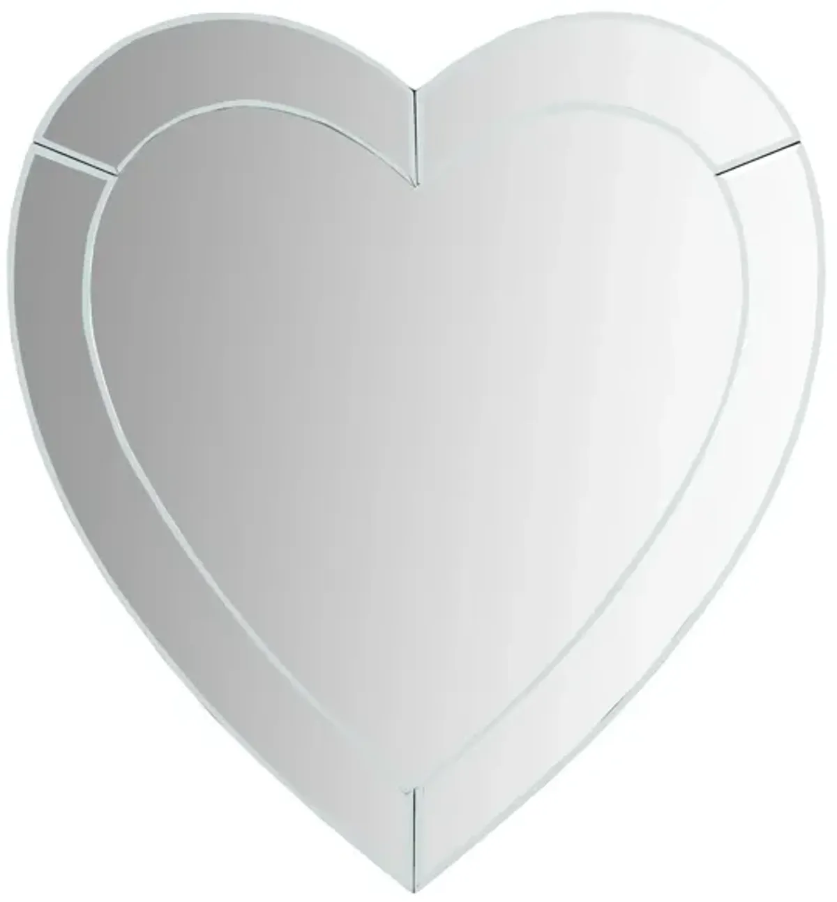 Heart Mirror in Mirrored by Meridian Furniture