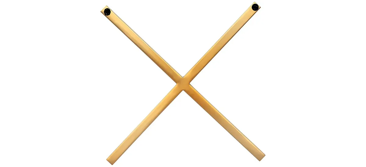 XOXO Gold Stainless Steel Wall Decor