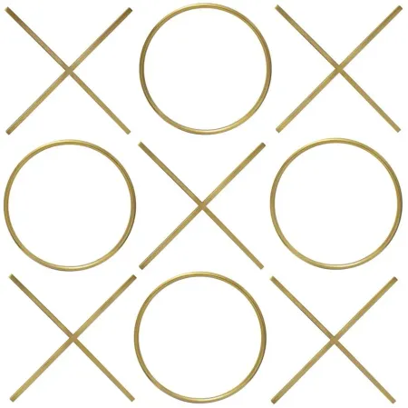XOXO Gold Stainless Steel Wall Decor in Gold by Meridian Furniture