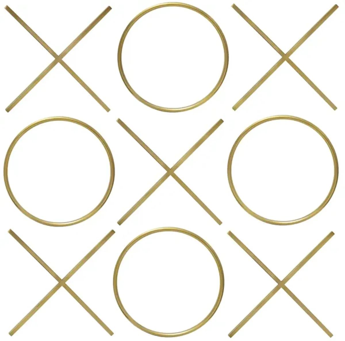 XOXO Gold Stainless Steel Wall Decor