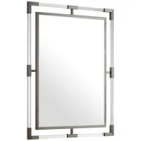 Ghost Chrome Mirror in Chrome by Meridian Furniture