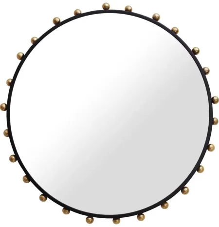 Raven Mirror in Black/Gold by Meridian Furniture