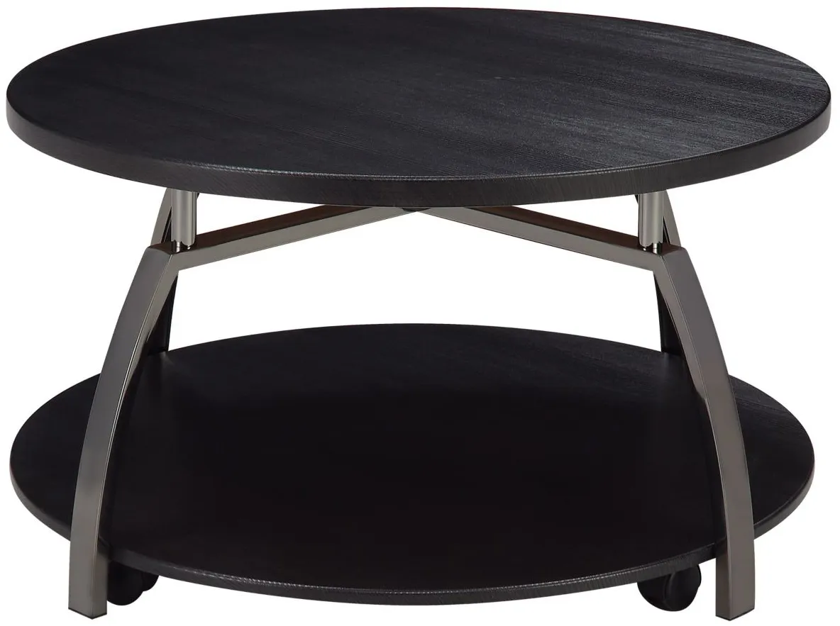 Astro Cocktail Table in Brown by Steve Silver Co.