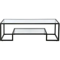 Anne Rectangular Coffee Table in Blackened Bronze by Hudson & Canal