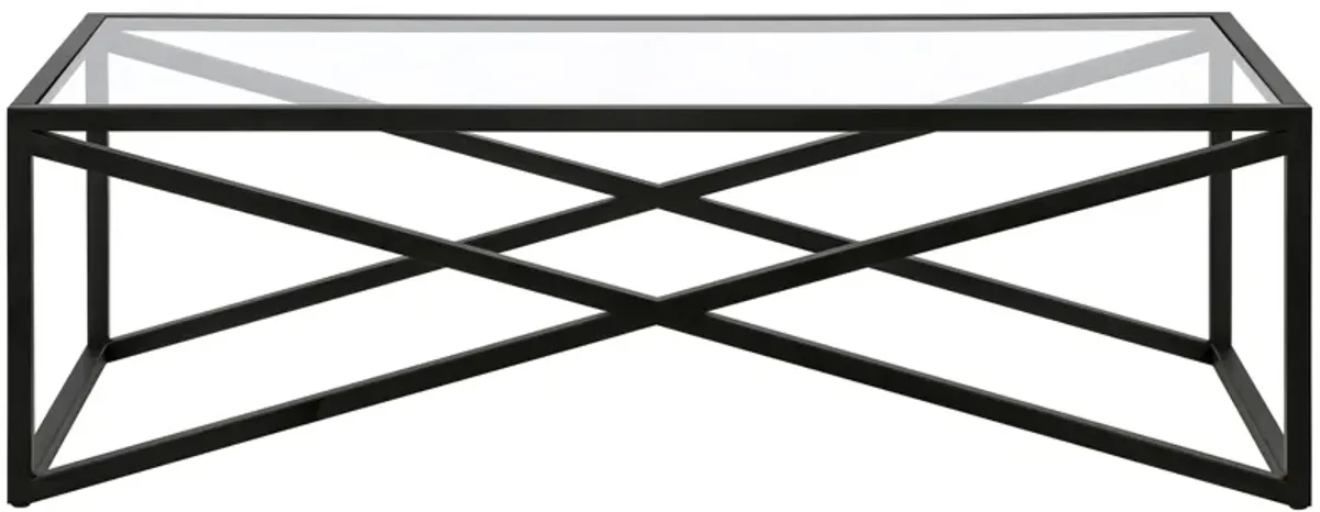 Sarmento Rectangular Coffee Table in Blackened Bronze by Hudson & Canal