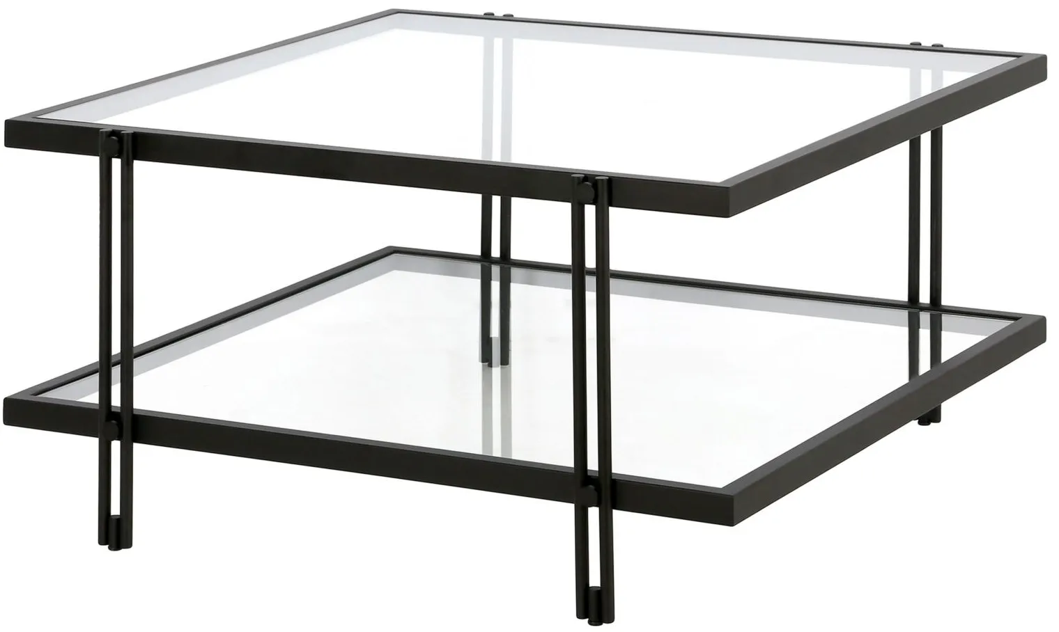 Driscoll Square Coffee Table in Blackened Bronze by Hudson & Canal