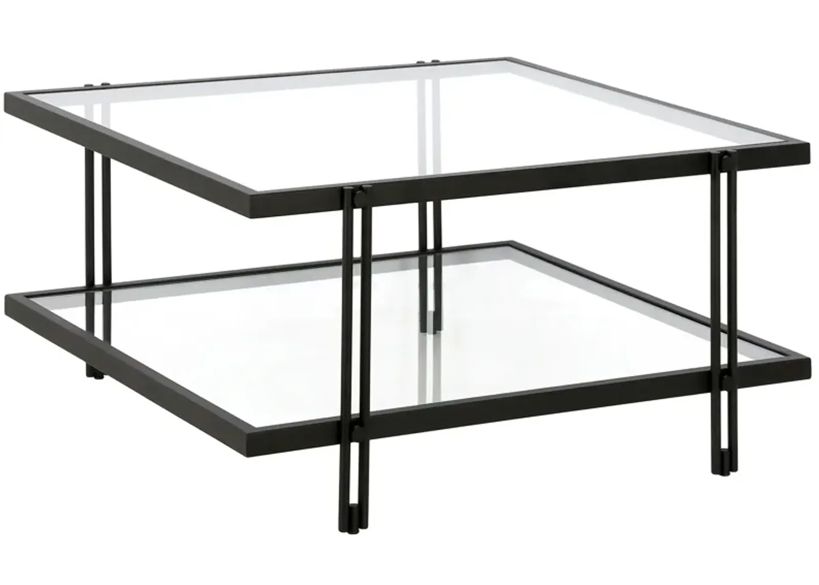 Driscoll Square Coffee Table in Blackened Bronze by Hudson & Canal