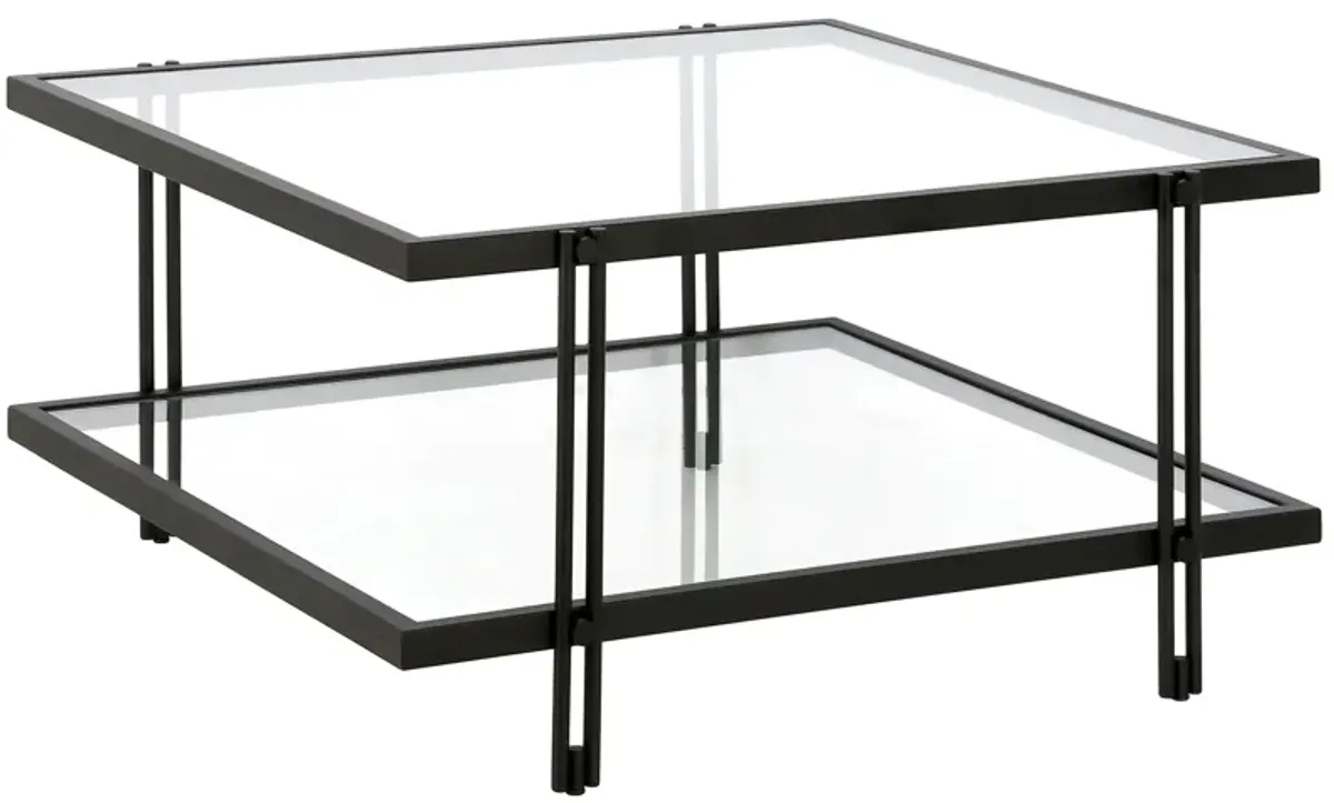 Driscoll Square Coffee Table in Blackened Bronze by Hudson & Canal