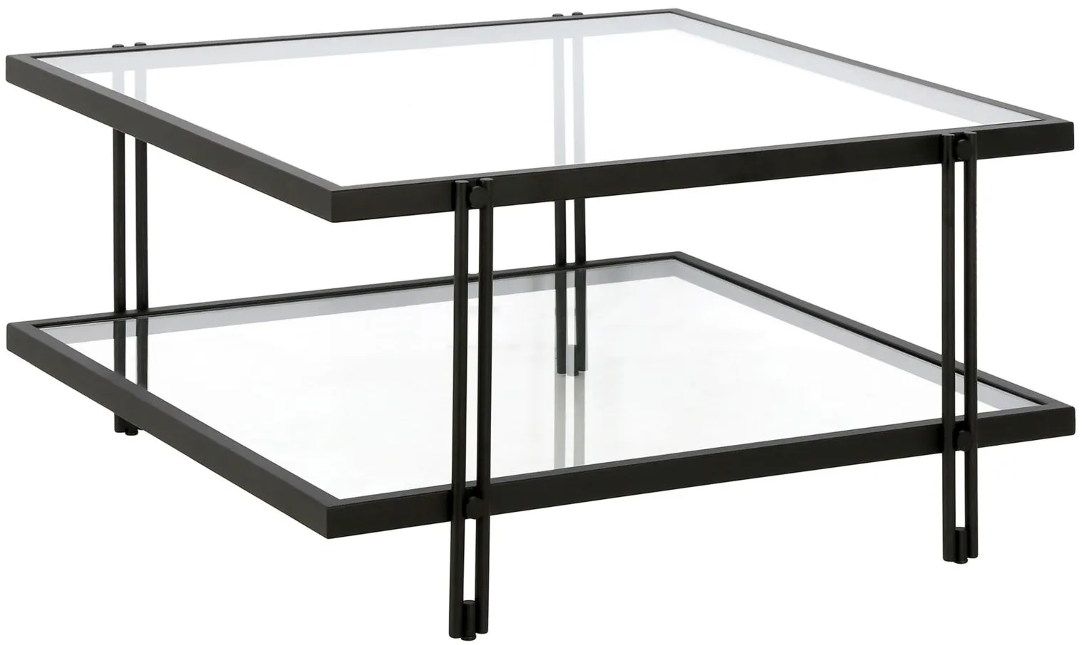 Driscoll Square Coffee Table in Blackened Bronze by Hudson & Canal