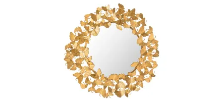 Lyrical Mirror in Gold by Tov Furniture