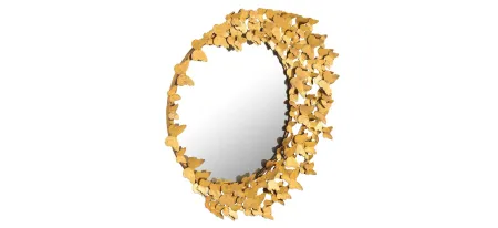 Butterfly Mirror in Gold by Tov Furniture