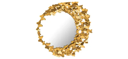 Butterfly Mirror in Gold by Tov Furniture