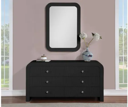 Artisto Black Mirror in Black by Meridian Furniture