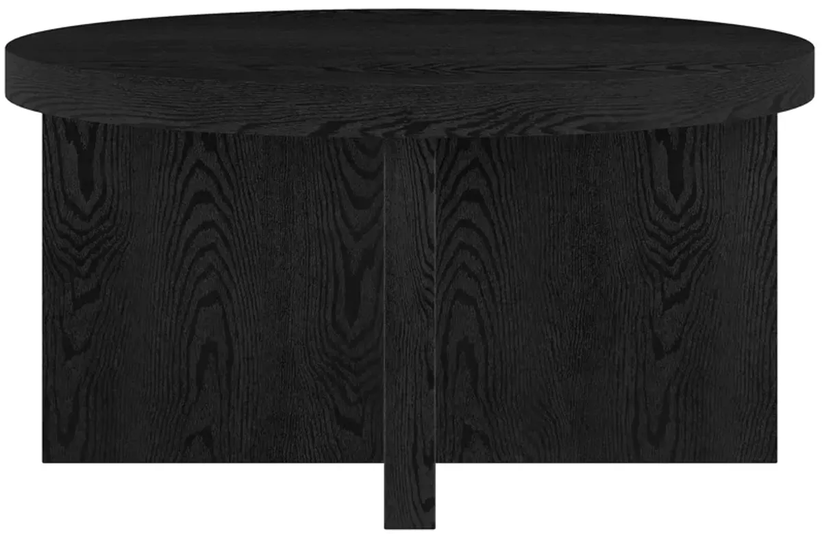 Elna Coffee Table in Black Grain by Hudson & Canal