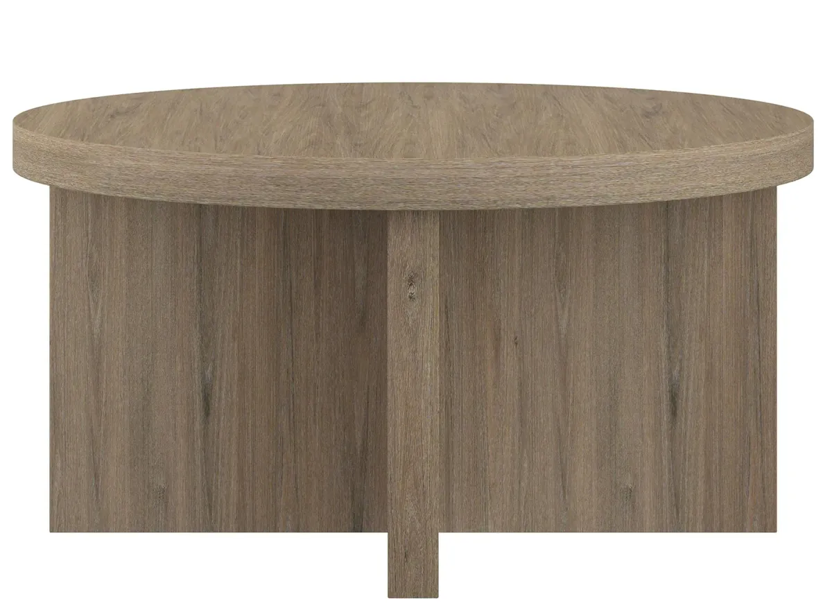 Elna Coffee Table in Antiqued Gray Oak by Hudson & Canal