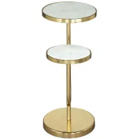 Marc Side Table in White by Zuo Modern