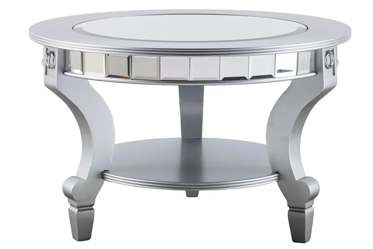 Dream Mirrored Cocktail in Silver by SEI Furniture