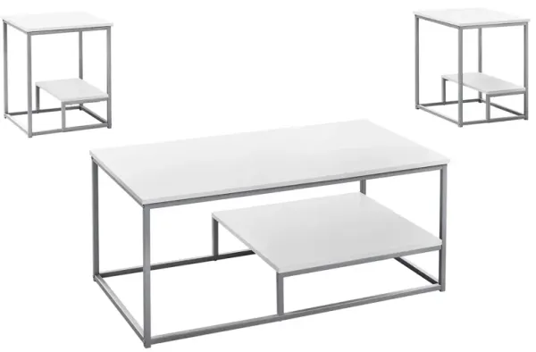 Monarch Specialties 3-pc. Table Set