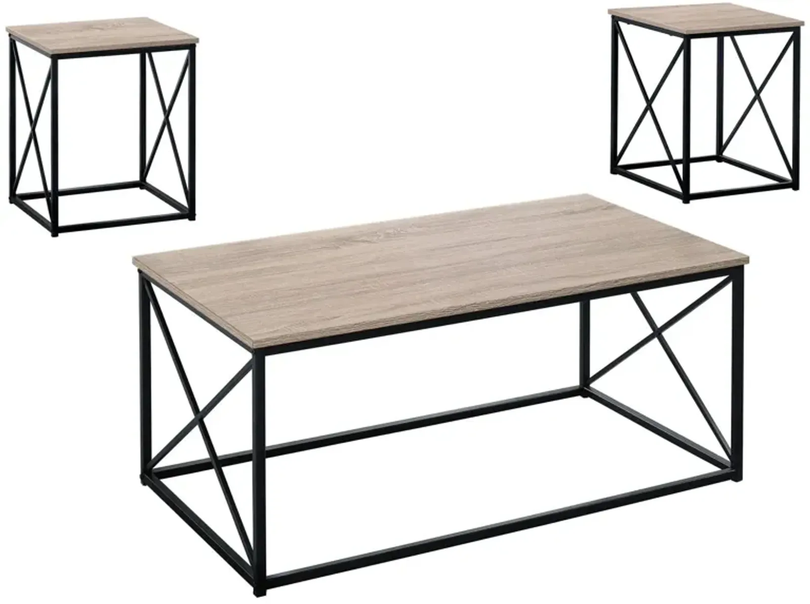 Monarch Specialties 3-pc. Table Set