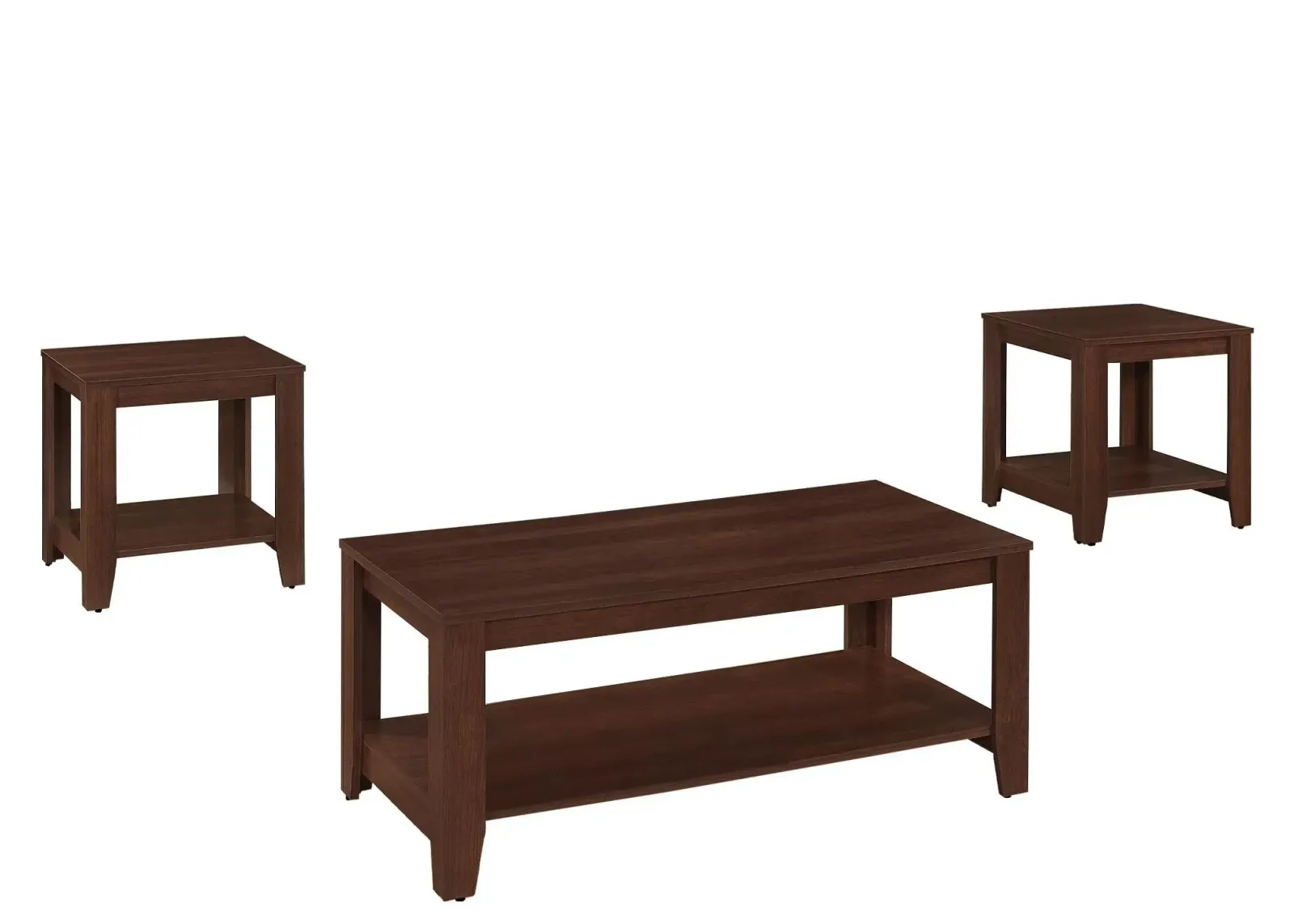 Monarch Specialties 3-pc. Table Set in Cherry by Monarch Specialties