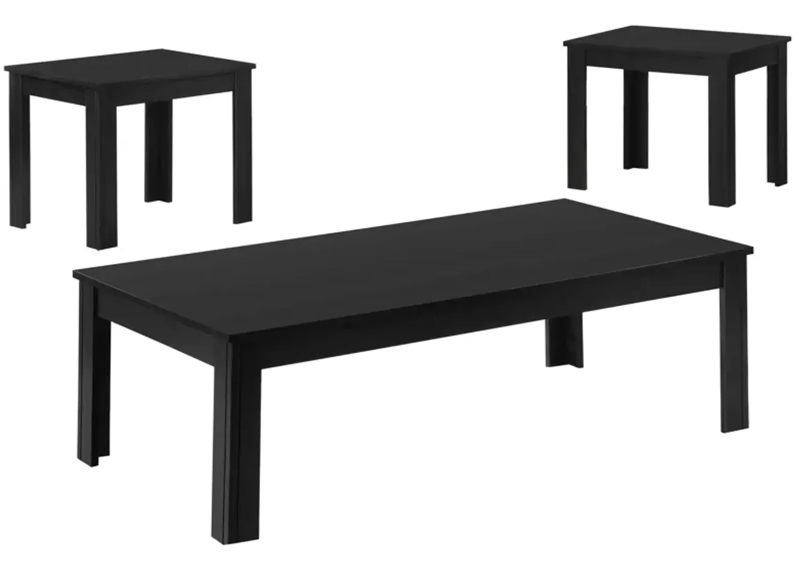 Monarch Specialties 3pc. Table Set in Black by Monarch Specialties