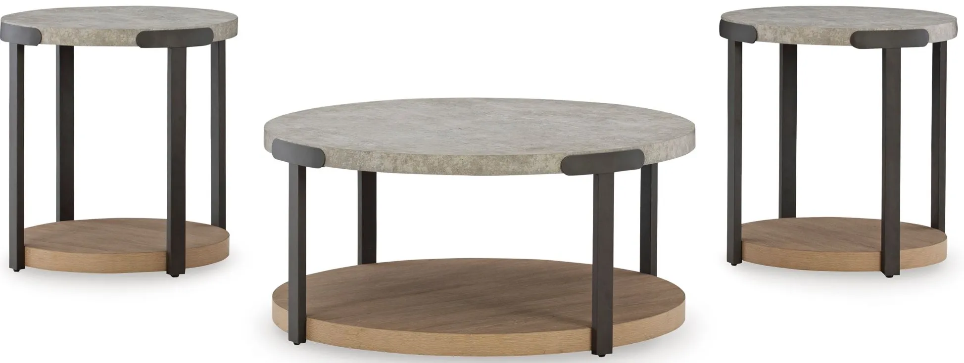 Darthurst 3-pc. Occasional Tables W/ Casters in Light Brown by Ashley Furniture