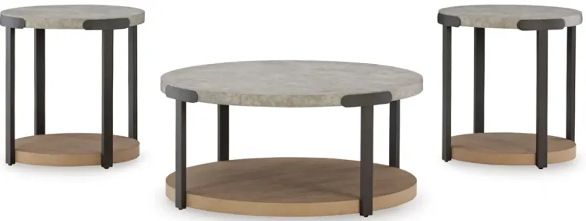 Darthurst 3-pc. Occasional Tables W/ Casters in Light Brown by Ashley Furniture