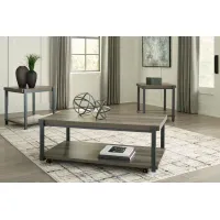Wilmaden Table (Set of 3) in Gray/Black by Ashley Furniture