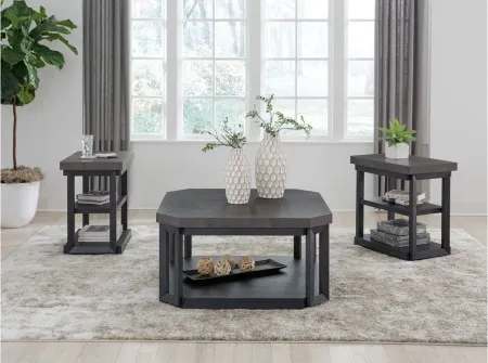 Bonilane 3-pc. Occasional Table Set in Black/Gray by Ashley Furniture