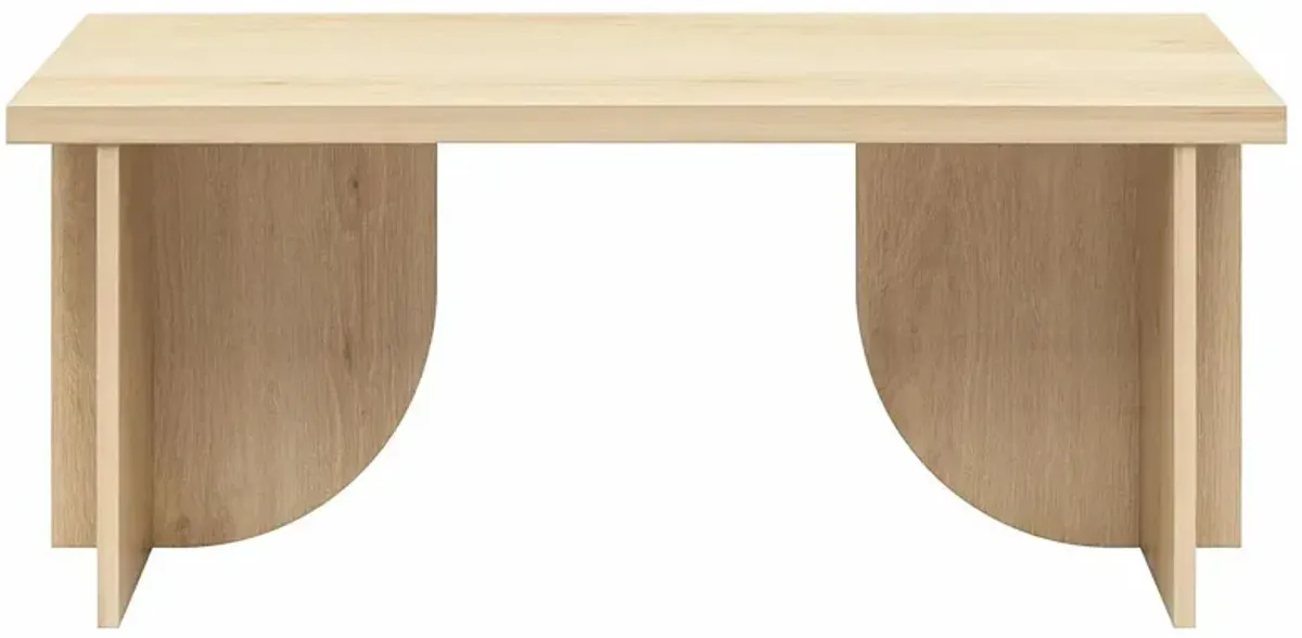 Voler Coffee Table by Novogratz in Blonde Oak by DOREL HOME FURNISHINGS