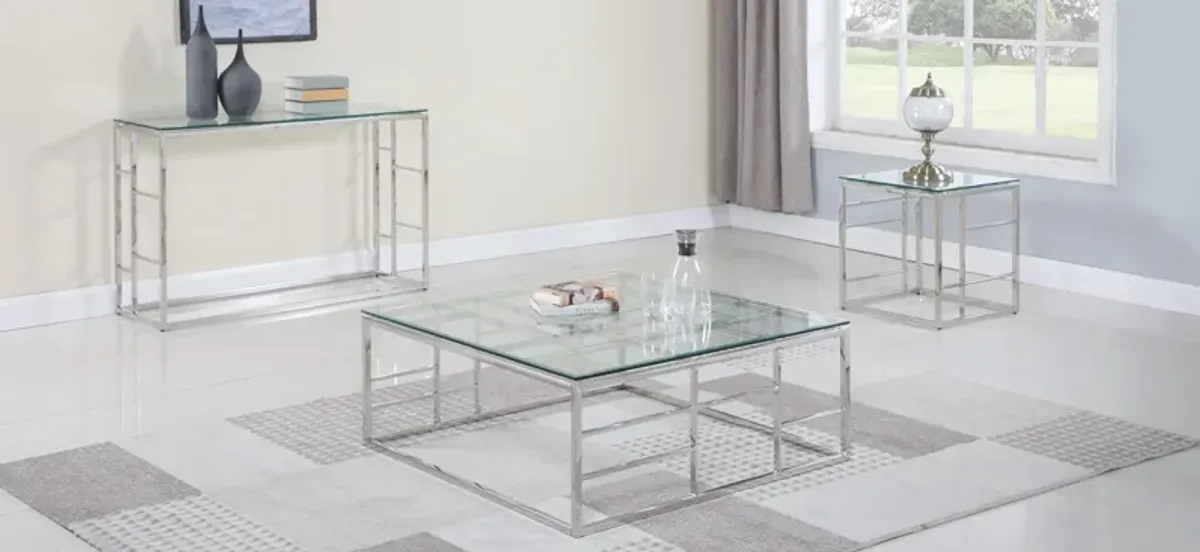 Addie Glass Cocktail Table