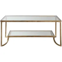 Katina Rectangular Coffee Table in Gold by Uttermost