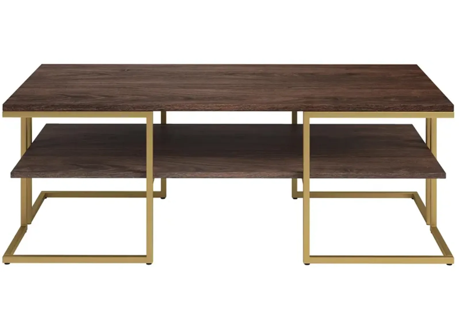 Pike Coffee Table in Brass by Hudson & Canal