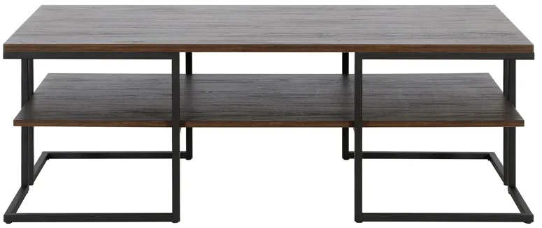 Pike Coffee Table in Blackened Bronze by Hudson & Canal