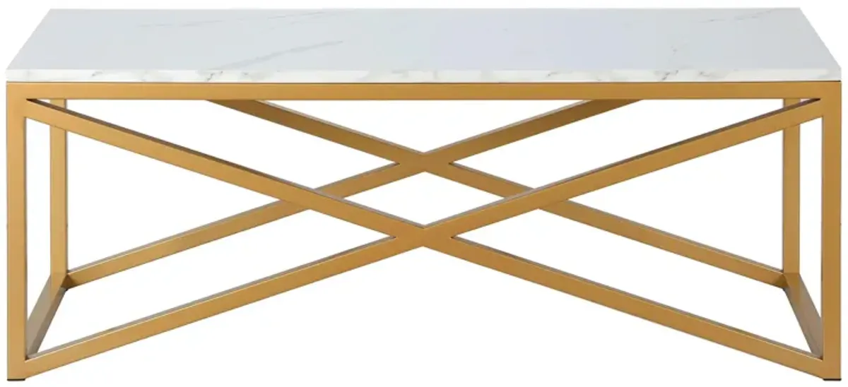 Sarmento Coffee Table in Brass by Hudson & Canal