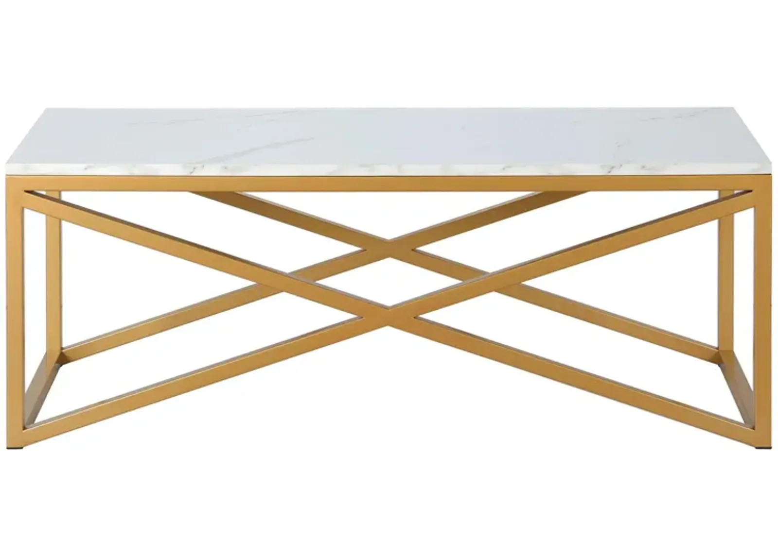 Sarmento Coffee Table in Brass by Hudson & Canal