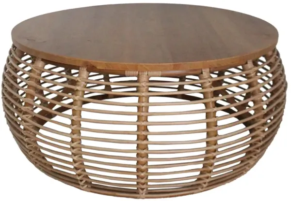 Iris Rattan Round Coffee Table