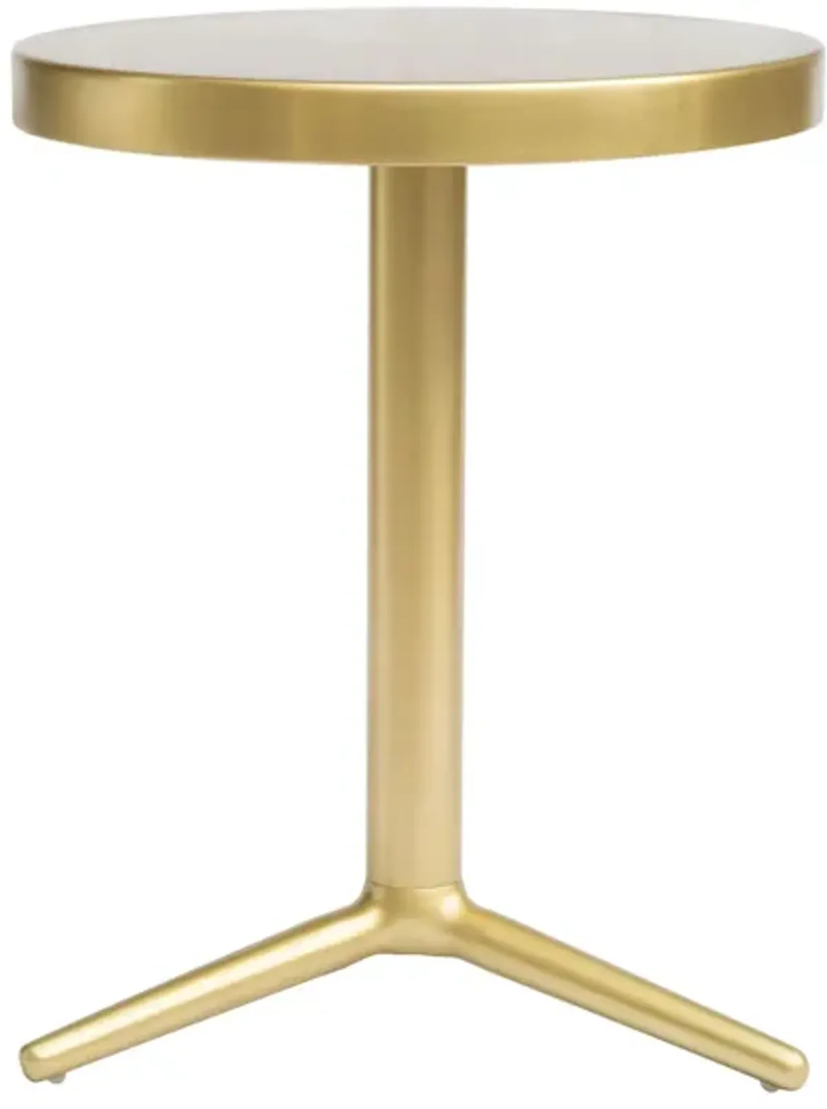 Derby Accent Table in Brass, Gold by Zuo Modern