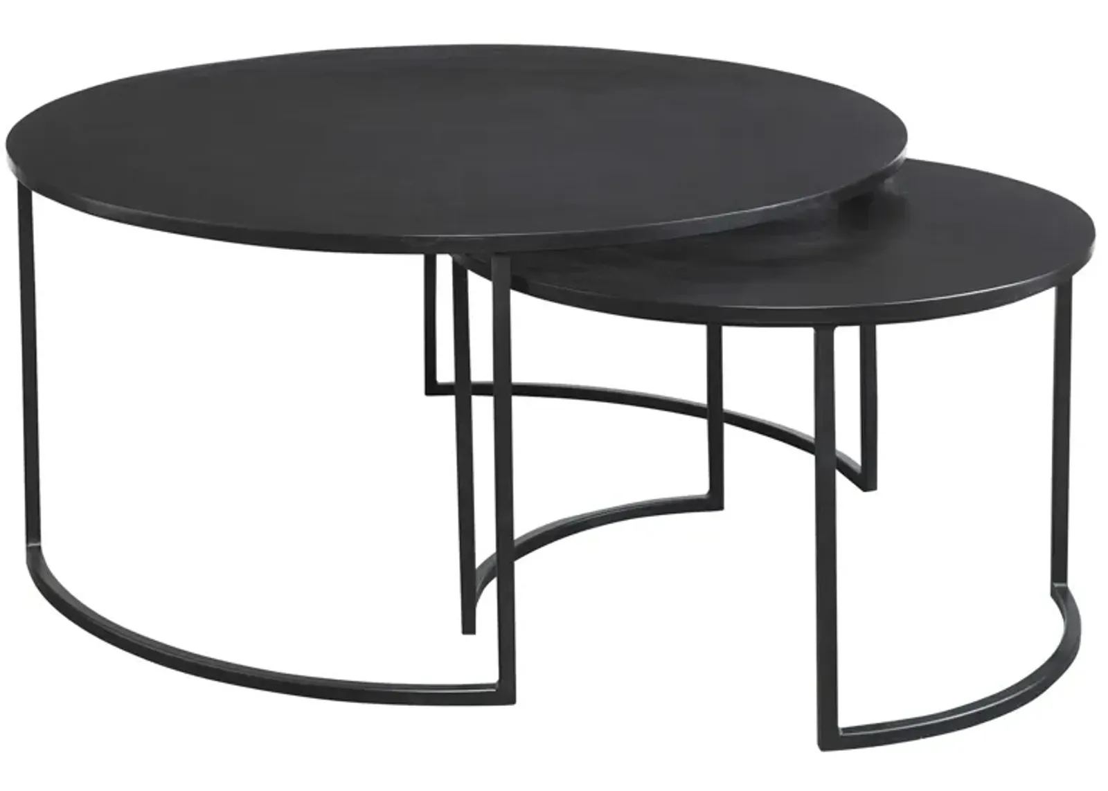 Barnette Nesting Coffee Tables in black by Uttermost