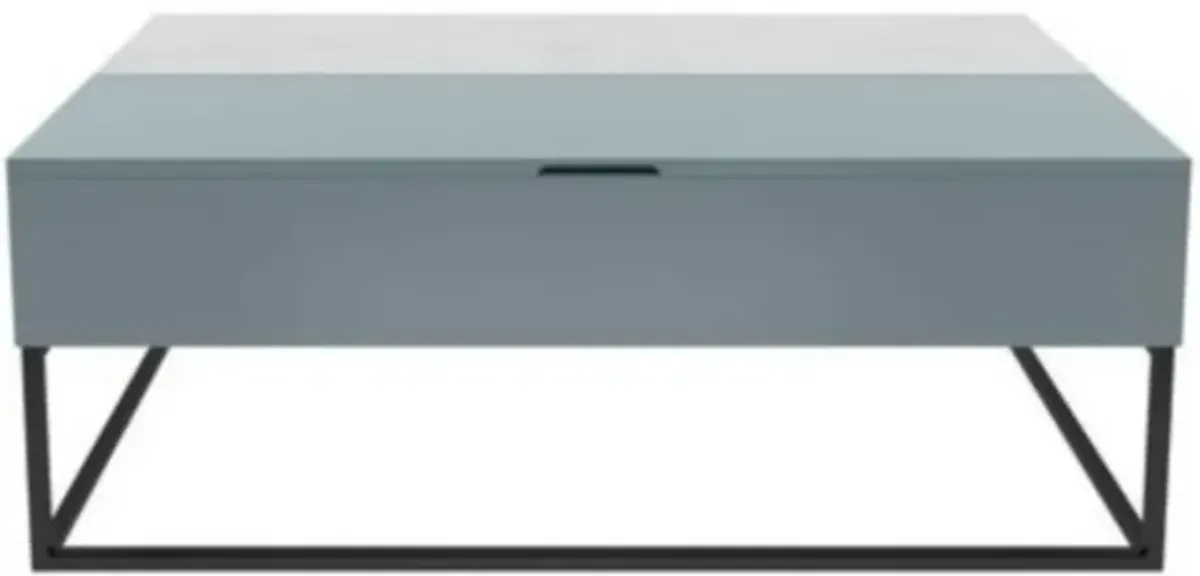 Cortney's Collection Lift-Top Coffee Table in Powder Blue by DOREL HOME FURNISHINGS