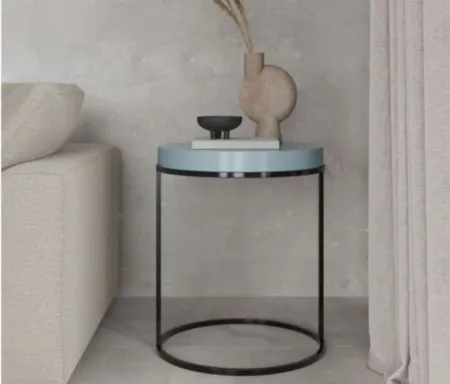 Leicestershire Accent Table in Powder Blue by DOREL HOME FURNISHINGS