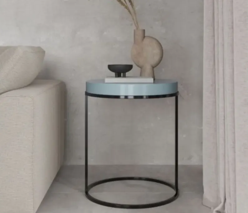 Leicestershire Accent Table in Powder Blue by DOREL HOME FURNISHINGS