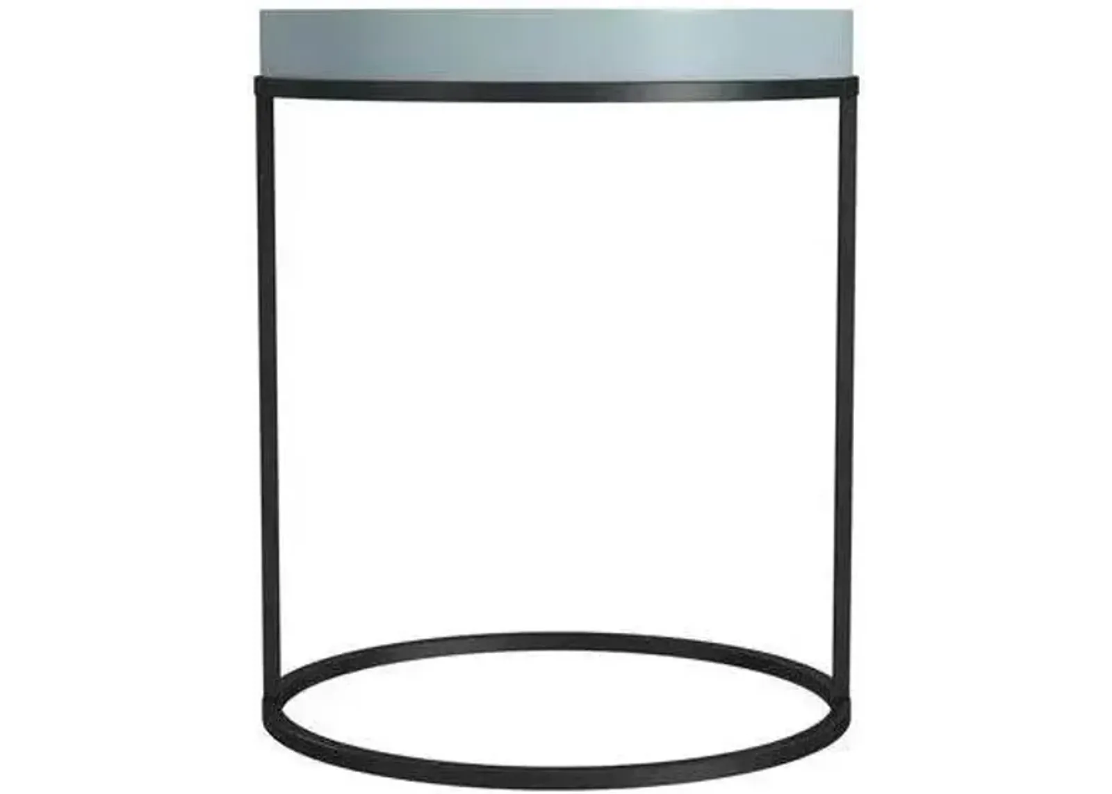 Leicestershire Accent Table in Powder Blue by DOREL HOME FURNISHINGS