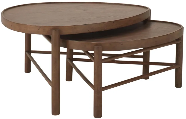 Vern Nesting Cocktail Table in Honey by Magnussen Home