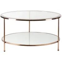 Ackerly Round Cocktail Table in Gold by SEI Furniture
