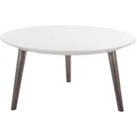 Adeline Coffee Table in White by Safavieh