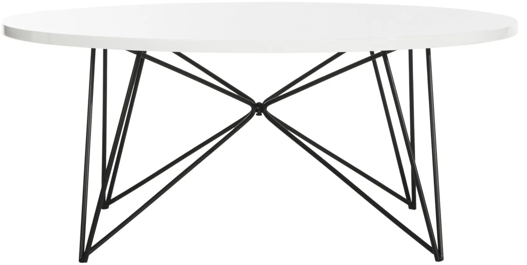 Alec Coffee Table in White by Safavieh