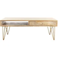 Aviator Coffee Table in Natural by Safavieh
